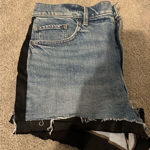 express jean shorts 2 inch inseam high-rise stretch size 10